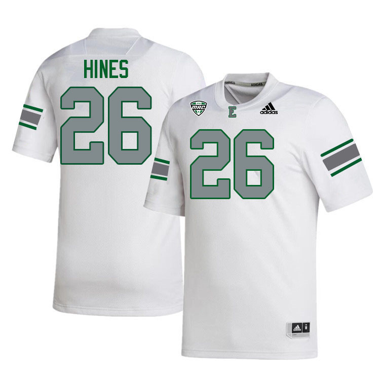 Eastern Michigan Eagles #26 Tristen Hines College Football Jerseys Stitched Sale-White